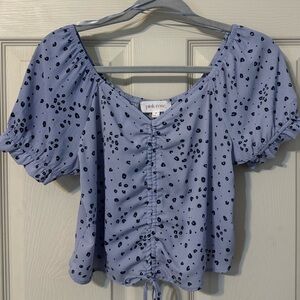 Pink Rose Top - Purple - Medium